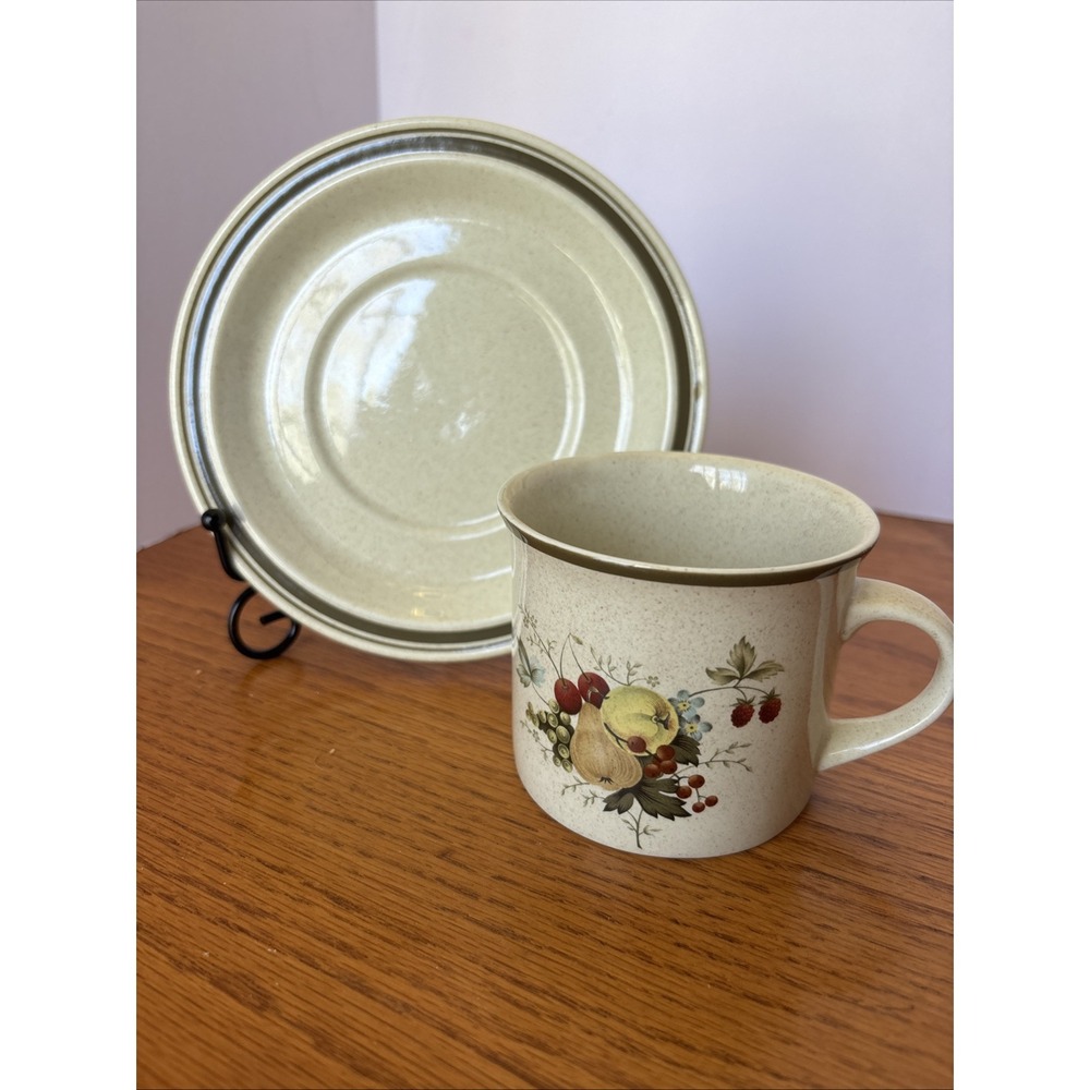 Vintage Royal Doulton Cornwall LS1015 Cup'75‎ and Saucer Set Double Band '77